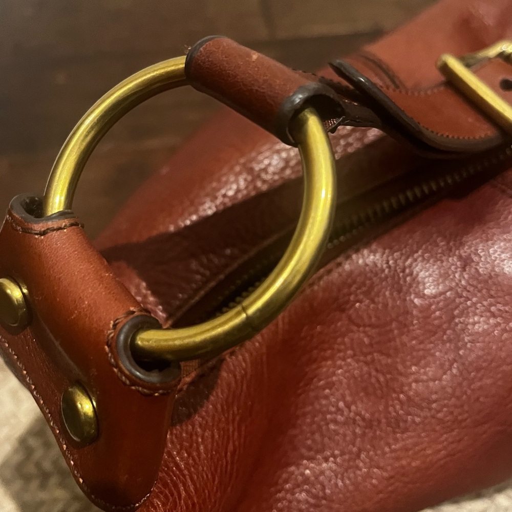 Vintage Fossil Maddox Brown Bucket Shoulder Bag - Picture 14 of 15